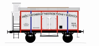 BuBi Model H040087 - H0 -  Bierwagen Krušovice